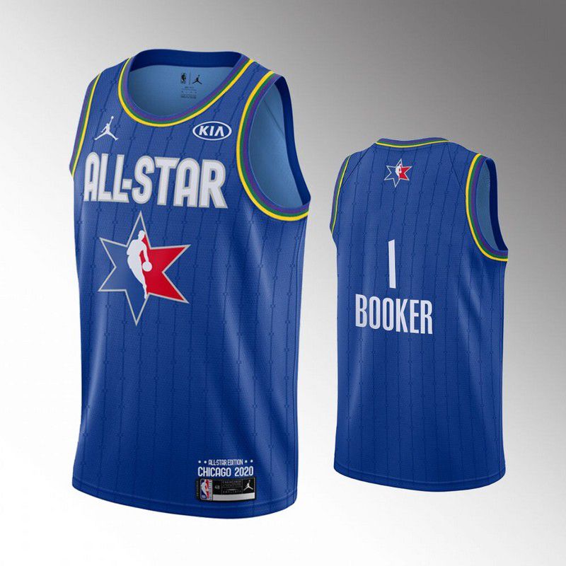 Men Phoenix Suns #1 Booker Blue 2020 All Star NBA Jerseys->los angeles lakers->NBA Jersey